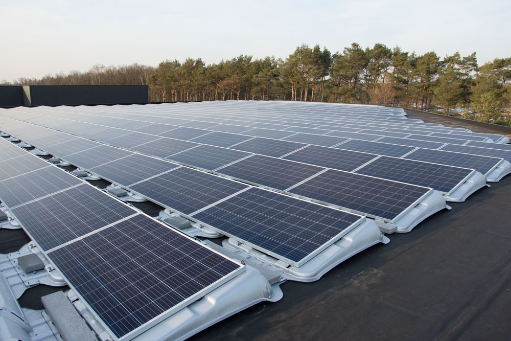 zonnepanelen zuid plat dak
